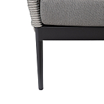 Диван двухместный уличный темно-серый Street Bliss варинант исполнения - 4 | Loft Concept в Нижнем Новгороде