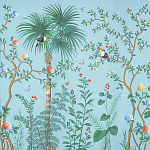 Обои ручная роспись Amazonia Duck Egg варинант исполнения - 1 | Loft Concept в Нижнем Новгороде
