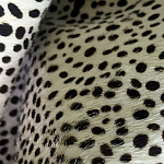 Мебельная ткань Искусственный мех  белый леопард 90 см T5-3 варинант исполнения - 4 | Loft Concept в Нижнем Новгороде