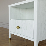 Прикроватная тумбочка с полкой Elsa Dreams White варинант исполнения - 3 | Loft Concept в Нижнем Новгороде