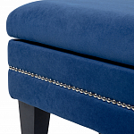Мягкая банкетка на черных ножках с зоной для хранения Casket Blue варинант исполнения - 3 | Loft Concept в Нижнем Новгороде
