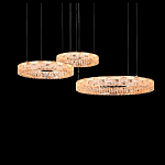 Люстра из 3-х колец с текстурной огранкой Reflection of Reality варинант исполнения - 1 | Loft Concept в Нижнем Новгороде