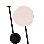 Бра с шарообразным плафоном и зеркальным круглым элементом Lunar Echo варинант исполнения - 1 | Loft Concept в Нижнем Новгороде