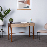 Стол письменный из массива бука с 2-мя ящиками бежевый Wenge Light варинант исполнения - 4 | Loft Concept в Нижнем Новгороде