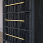 Комод Primo с 3 выдвижными ящиками Черный дуб варинант исполнения - 3 | Loft Concept в Нижнем Новгороде