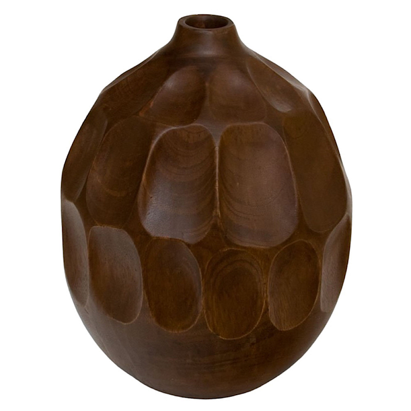 Ваза деревянная Brown Vase of Thailand 1 Коричневый в Нижнем Новгороде | Loft Concept 