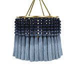 Люстра синяя плетеная с кисточками Boho Tassel Chandelier варинант исполнения - 1 | Loft Concept в Нижнем Новгороде