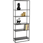 Металлический стеллаж Menzie Black Wide Metal Rack варинант исполнения - 1 | Loft Concept в Нижнем Новгороде