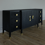 Большой Комод-буфет Elsa Dreams Black с ящиками варинант исполнения - 4 | Loft Concept в Нижнем Новгороде