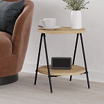 Стол приставной с 2-мя круглыми столешницами из дерева ESSEL OAK варинант исполнения - 7 | Loft Concept в Нижнем Новгороде