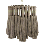 Подвесной светильник круглый плетеный с бахромой Braided Bundle of Ears варинант исполнения - 1 | Loft Concept в Нижнем Новгороде