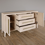 Буфет Primo с тремя ящиками и двумя фасадами Светлый дуб варинант исполнения - 3 | Loft Concept в Нижнем Новгороде