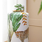 Ваза фарфоровая с ручной росписью Leopard Collection  варинант исполнения - 5 | Loft Concept в Нижнем Новгороде