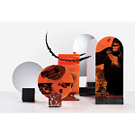 Настольное дизайнерское зеркало Poltronova Vanitas Nero Marquina Mirror and Photo Holder варинант исполнения - 4 | Loft Concept в Нижнем Новгороде