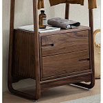 Вешалка деревянная с 2- мя ящиками Moon Walnut Furniture варинант исполнения - 7 | Loft Concept в Нижнем Новгороде