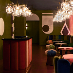 Обои ручная роспись Chez Nina by India Mahdavi Standard colourway on Perfect Green slub silk варинант исполнения - 1 | Loft Concept в Нижнем Новгороде