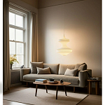 Подвесной вязаный белый светильник «Моника» варинант исполнения - 3 | Loft Concept в Нижнем Новгороде