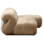 Дизайнерский угловой диван с велюровой светло-коричневой обивкой Fosse Sofa варинант исполнения - 5 | Loft Concept в Нижнем Новгороде