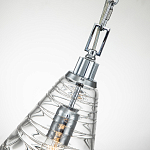 Подвесной светильник с прозрачным рельефным стеклянным плафоном в форме конуса Feiss варинант исполнения - 5 | Loft Concept в Нижнем Новгороде