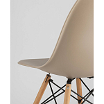 Пластиковый стул на ножках из массива бука Eames Beige варинант исполнения - 3 | Loft Concept в Нижнем Новгороде