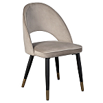 Стул велюровый серо-бежевый Schelde Gray Beige варинант исполнения - 2 | Loft Concept в Нижнем Новгороде