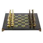Шахматы Ренессанс из бронзы с доской из натурального камня Змеевик Decorative Thematic Chess варинант исполнения - 1 | Loft Concept в Нижнем Новгороде