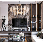 Люстра двухъярусная круглая с текстурными цилиндрическими плафонами Glimpse варинант исполнения - 10 | Loft Concept в Нижнем Новгороде