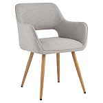 Стул в рогожке серого цвета NEASAN STOOL варинант исполнения - 1 | Loft Concept в Нижнем Новгороде