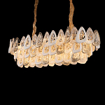 Люстра овальная с многослойными белыми и прозрачными подвесками Character Chandelier варинант исполнения - 5 | Loft Concept в Нижнем Новгороде