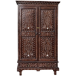 Шкаф из массива тика инкрустированный костью Wooden Bone Inlay Wardrobe варинант исполнения - 1 | Loft Concept в Нижнем Новгороде