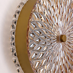 Бра с плафоном из рельефного стекла Peony Glass Bronze  варинант исполнения - 3 | Loft Concept в Нижнем Новгороде