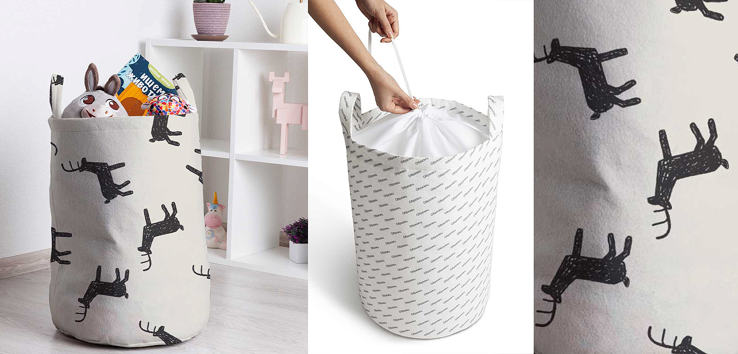 Корзина Deer Pattern Basket Корзина Deer Pattern Basket - Loft-Concept в Нижнем Новгороде