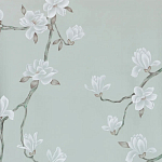 Обои ручная роспись Magnolia Canopy Original Colourway on Adam Grey dyed silk варинант исполнения - 1 | Loft Concept в Нижнем Новгороде