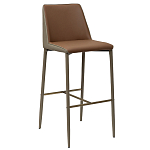 Стул барный с терракотовой обивкой из экокожи Spectacular High Chair варинант исполнения - 1 | Loft Concept в Нижнем Новгороде