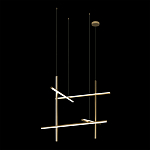 Люстра с 6-ю  пересекающимися цилиндрическими плафонами на тонких тросах Trumpet tube варинант исполнения - 7 | Loft Concept в Нижнем Новгороде