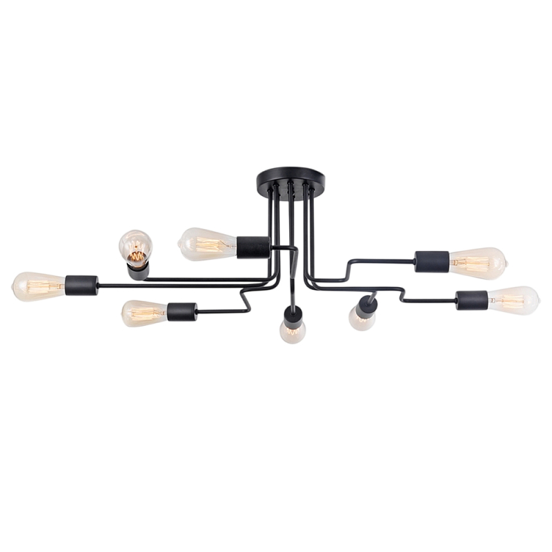 Потолочный светильник Gilbert Е27*8 Черный в Нижнем Новгороде | Loft Concept 