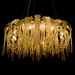 Люстра круглая подвесная с металлическими дугами и длинными цепочками 80 см Atlantis Chain варинант исполнения - 16 | Loft Concept в Нижнем Новгороде