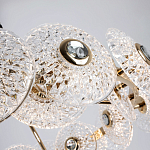 Люстра с декором из круглых рельефных пластин из хрусталя Decorative Glass Discs Chandelier 82 варинант исполнения - 3 | Loft Concept в Нижнем Новгороде