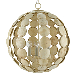 Люстра в форме шара с декором из круглых декоративных элементов Texture Discs варинант исполнения - 2 | Loft Concept в Нижнем Новгороде