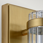 Бра вертикальное с рифленым стеклянным плафоном и прямоугольным основанием Quintiesse варинант исполнения - 2 | Loft Concept в Нижнем Новгороде