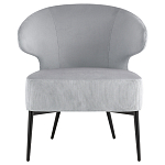 Современное мягкое кресло на металлических ножках Rakush Grey варинант исполнения - 2 | Loft Concept в Нижнем Новгороде