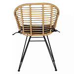 Стул с ротанговым плетением Wicker Half Chair с подлокотниками варинант исполнения - 2 | Loft Concept в Нижнем Новгороде
