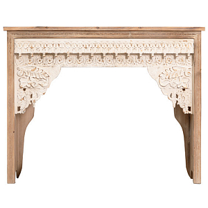 Консоль Indian Antique White Furniture Adnan Console