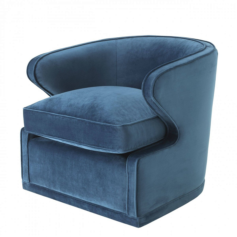 Кресло Eichholtz Chair Dorset Blue Синий в Нижнем Новгороде | Loft Concept 