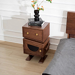 Тумбочка прикроватная с ящиком и дверцей Робот Robot Desk варинант исполнения - 3 | Loft Concept в Нижнем Новгороде