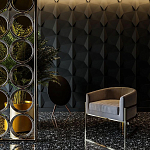 Гипсовая 3D Панель BATOID варинант исполнения - 1 | Loft Concept в Нижнем Новгороде