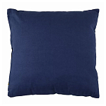 Подушка декоративная хлопковая синего цвета с абстрактным принтом Elysian Flow Azure варинант исполнения - 2 | Loft Concept в Нижнем Новгороде