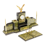 Настольный письменный набор из змеевика  и бронзы с декором в виде орла в подарочной упаковке Successful Leader варинант исполнения - 2 | Loft Concept в Нижнем Новгороде