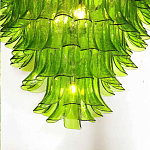 Люстра из семи ярусов зеленого стекла Independence варинант исполнения - 4 | Loft Concept в Нижнем Новгороде