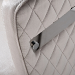 Стул серый велюровый со стеганной спинкой Focus on Convenience варинант исполнения - 2 | Loft Concept в Нижнем Новгороде